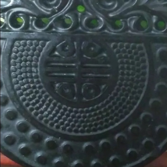 Real Jade “Nephrite”Half-Wall Pendant Feng Shui - Picture 4 of 16